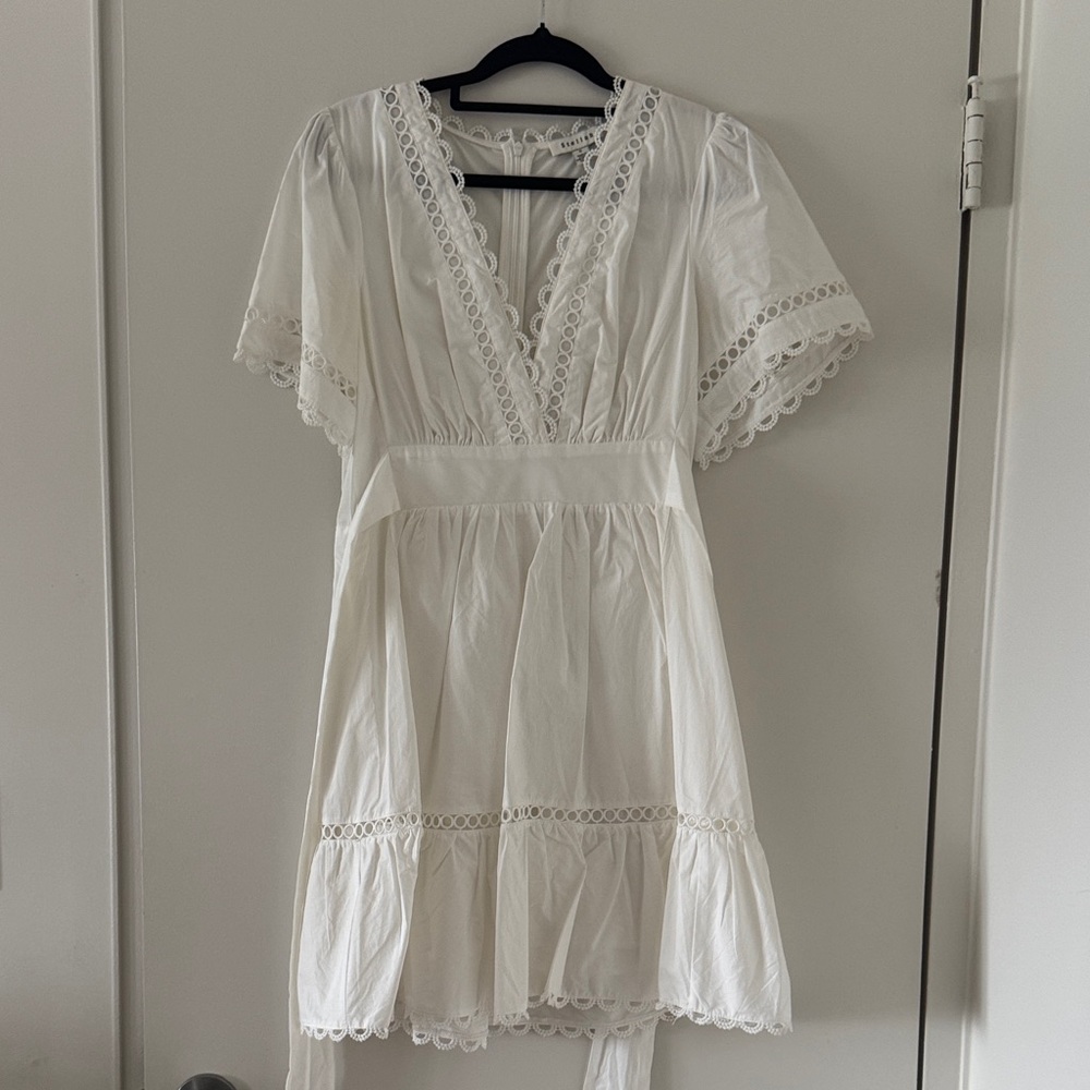 Stellah White Lace Mini Dress
